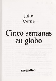 Front cover of Cinq semaines en ballon by Jules Verne