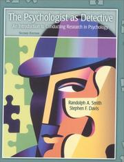 Front cover of The Psychologist as Detective by Stephen F. Davis