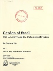 Front cover of Cordon of steel by Curtis A. Utz