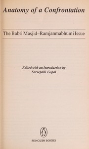 Front cover of Anatomy of Confrontation by S. GOPAL