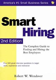 Cover of Smart hiring by Robert W. Wendover