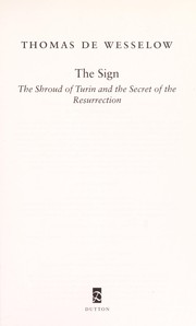 Cover of The sign by Thomas De Wesselow