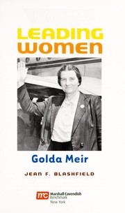 Front cover of Golda Meir by Jean F. Blashfield