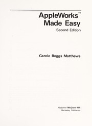 Cover of AppleWorks made easy by Carole Boggs Matthews