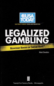 Front cover of Legalized gambling by Matt Doeden