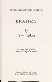 Cover of Brahms by Peter Latham