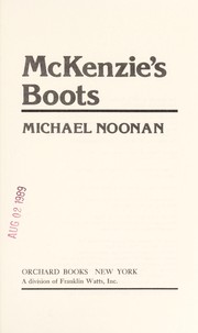 Cover of McKenzie's boots by Michael Noonan