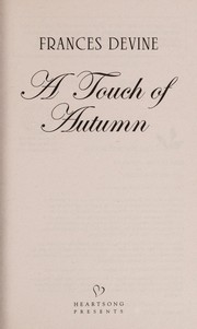 Cover of A touch of autumn by Frances Devine