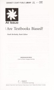 Cover of Are textbooks biased? by Noah Berlatsky