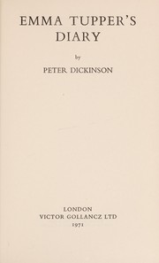 Cover of Emma Tupper's diary by Peter Dickinson