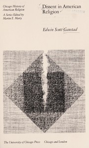Front cover of Dissent in American religion by Edwin S. Gaustad