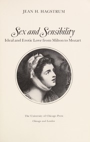 Front cover of Sex and Sensibility by Jean Hagstrum