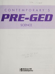 Front cover of Contemporary's pre-GED science by Contemporary Films/McGraw-Hill