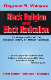 Front cover of Black religion and black radicalism by Gayraud S. Wilmore
