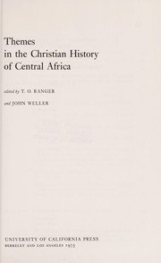 Cover of Themes in the Christian history of Central Africa by Terence O. Ranger