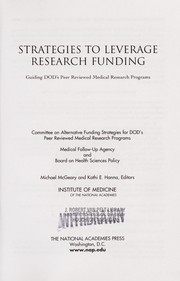 Front cover of Strategies to leverage research funding by Kathi E. Hanna