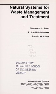 Front cover of Natural systems for waste management and treatment by Sherwood C. Reed