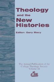 Front cover of Theology and the new histories by Gary Macy