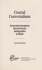 Cover of Crucial conversations by Jeanne Braham