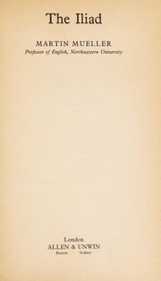 Cover of TheI liad by Martin Mueller