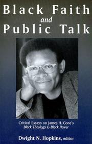 Cover of Black faith and public talk by Dwight N. Hopkins
