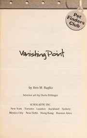 Cover of Vanishing point by Ben M. Baglio