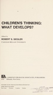 Cover of Children's Thinking by Robert Siegler