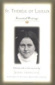 Cover of St. Thérèse of Lisieux by Saint Thérèse de Lisieux