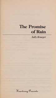Cover of The Promise of Rain (Heartsong Presents #256) by Sally Krueger