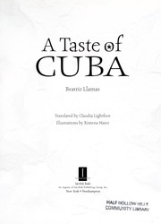 Front cover of A taste of Cuba by Beatriz Llamas González de Amezúa