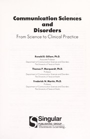 Cover of Communication sciences and disorders by Ronald B. Gillam