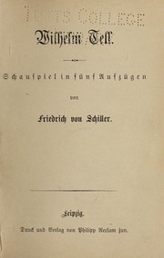 Front cover of Wilhelm Tell by Friedrich Schiller