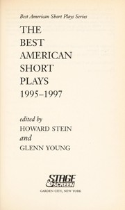 Front cover of The best American short plays, 1995-1997 by Howard F. Stein