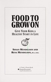 Cover of Food to grow on by Susan Mendelson