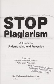 Front cover of Stop plagiarism by Vibiana Bowman Cvetkovic
