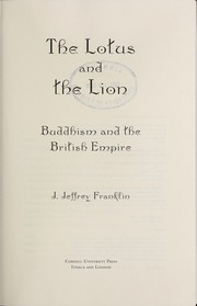 Cover of The lotus and the lion by J. Jeffrey Franklin