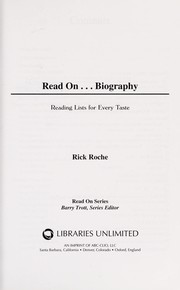 Cover of Read on-- biography by Rick Roche