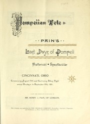 Front cover of Pompeiian fete by Henry J. Pain
