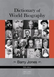 Front cover of Dictionary of World Biography by Barry O. Jones