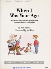 Cover of When I was your age by Ken Adams