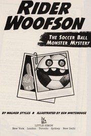 Front cover of The soccer ball monster mystery by Walker Styles