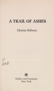Front cover of A trail of ashes by Marian Babson