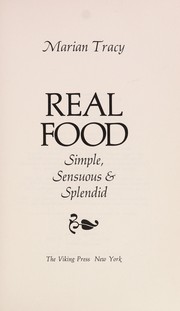 Cover of Real food by Marian Coward Tracy