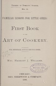 Front cover of Familiar lessons for little girls by Harriet J. Willard