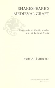 Cover of Shakespeare's medieval craft by Kurt A. Schreyer
