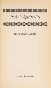 Front cover of Paths in Spirituality by John MacQuarrie