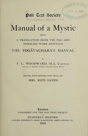 Front cover of Manual of a mystic by F. L. Woodward
