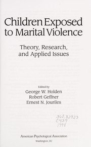 Front cover of Children exposed to marital violence by George W. Holden