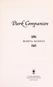 Cover of Dark companion by Marta Acosta
