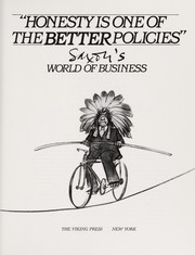 Front cover of "Honesty is one of the better policies" by Charles Saxon